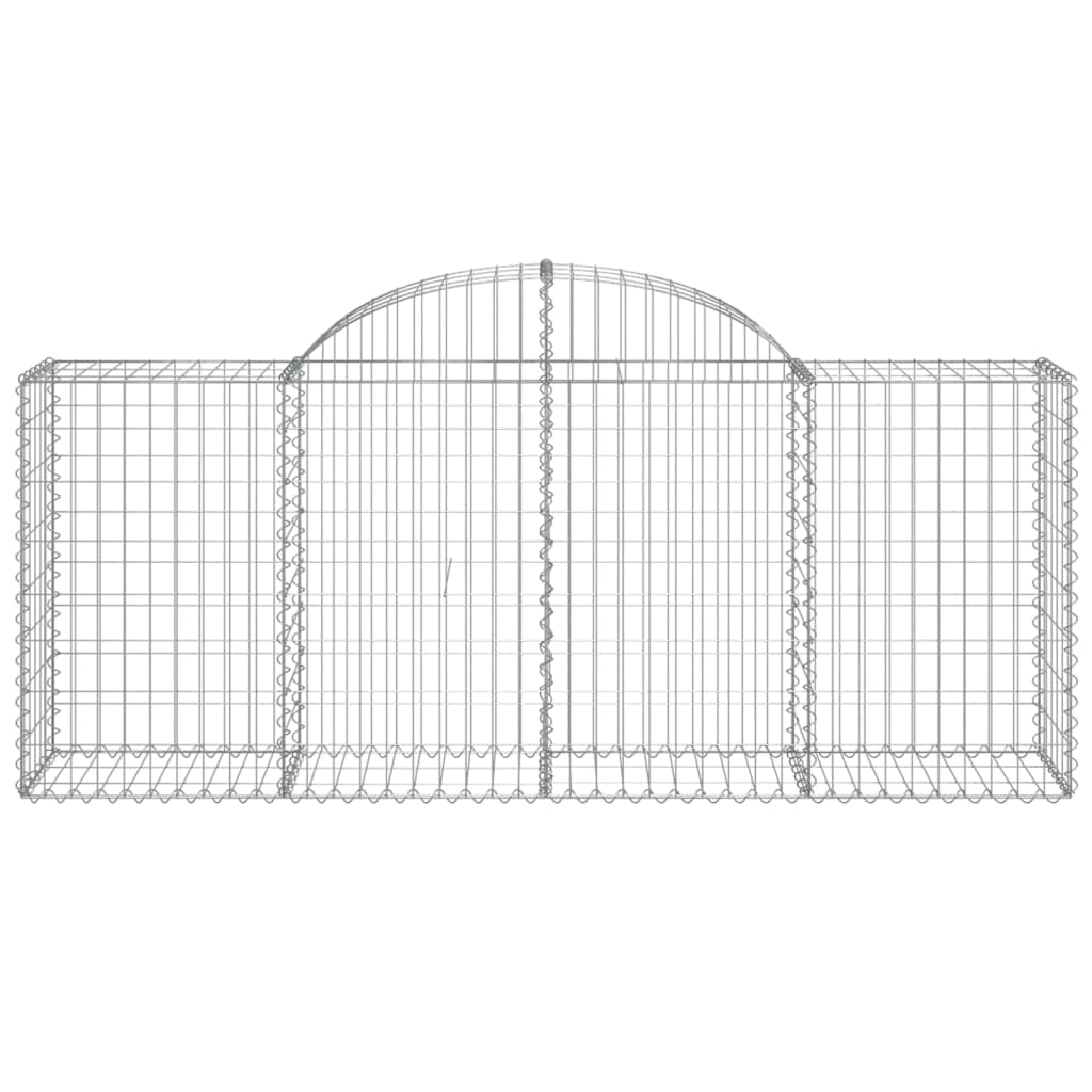 Gabionkurver buede 11 stk 200x50x80/100 cm galvanisert jern