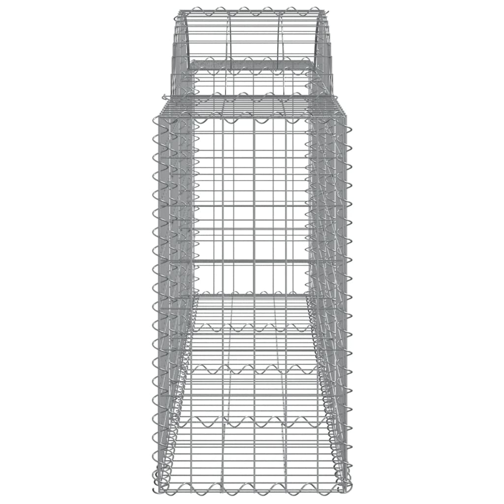 Gabionkurver buede 12 stk 200x50x80/100 cm galvanisert jern