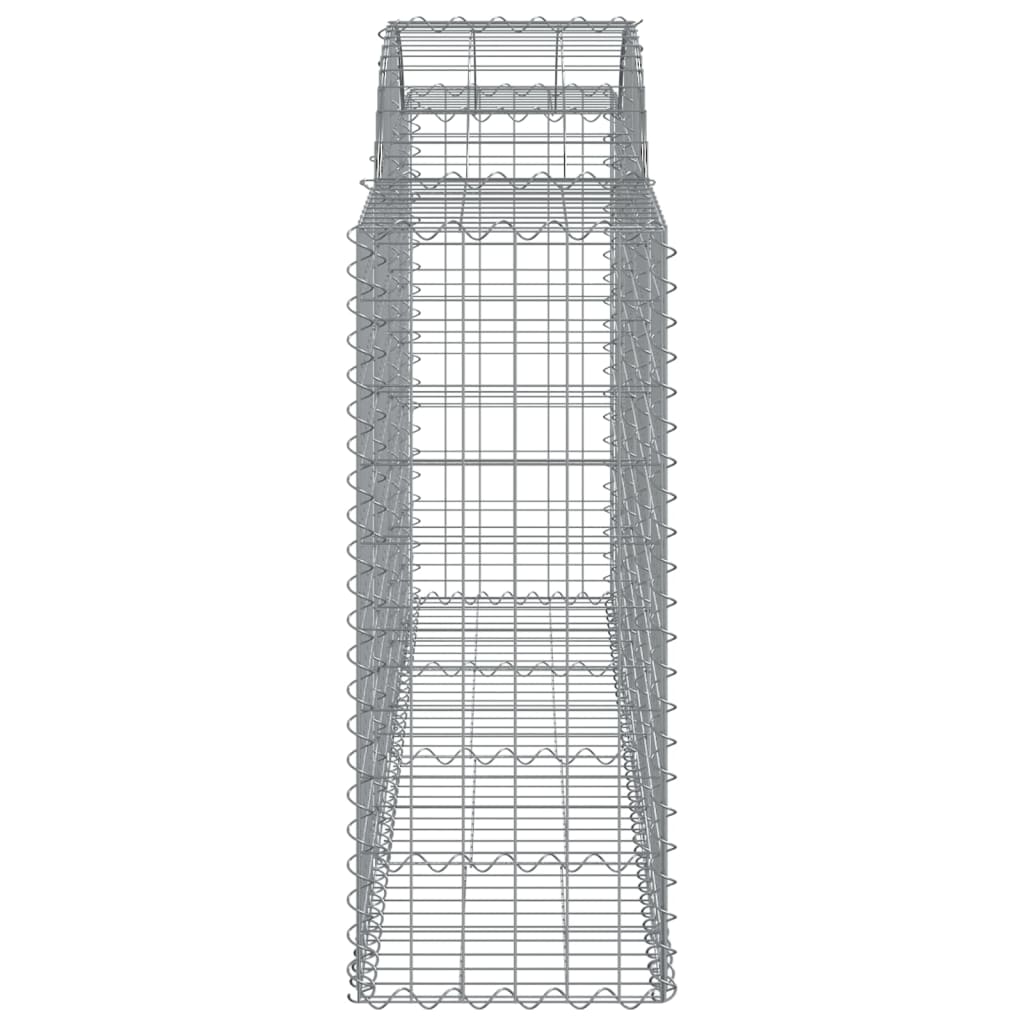 Gabionkurver buede 6 stk 200x50x100/120 cm galvanisert jern