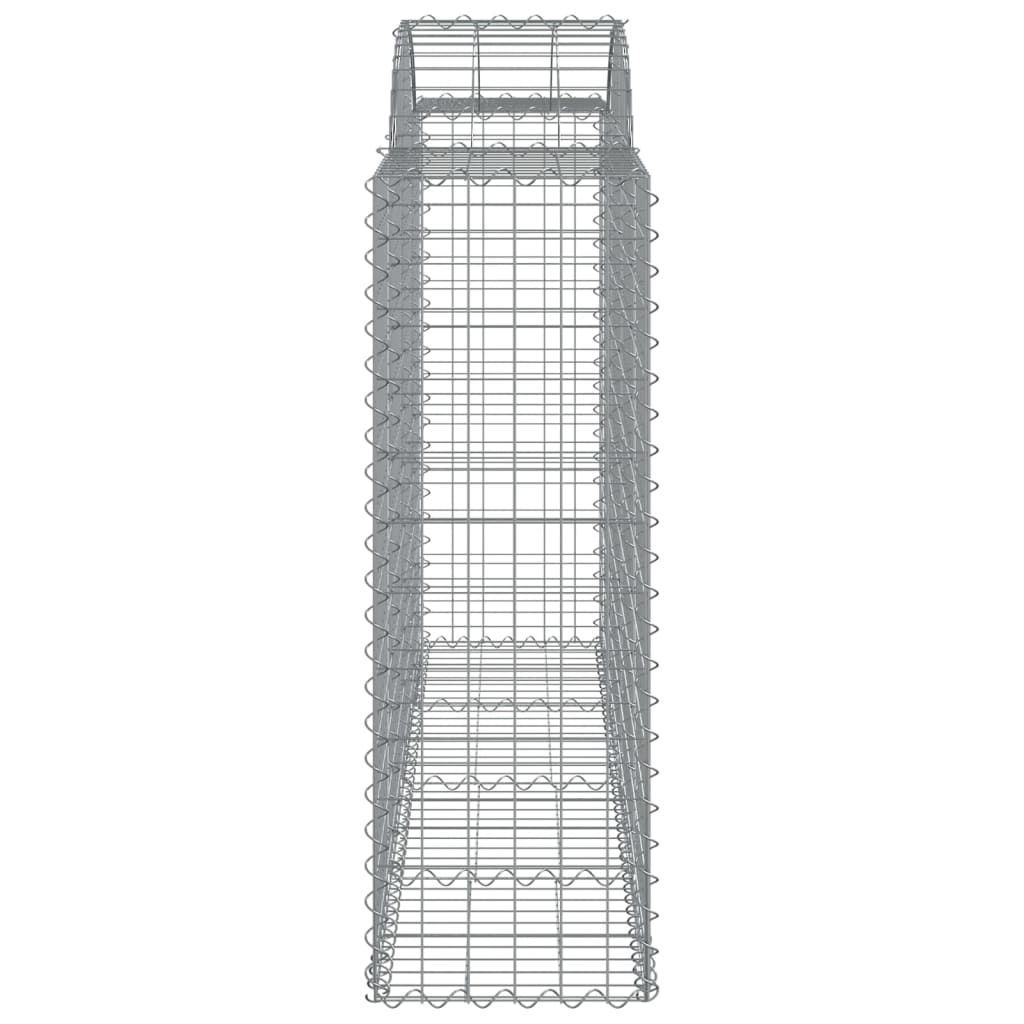 Gabionkurver buede 20 stk 200x50x120/140 cm galvanisert jern