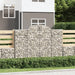 Gabionkurver buede 12 stk 200x50x140/160 cm galvanisert jern