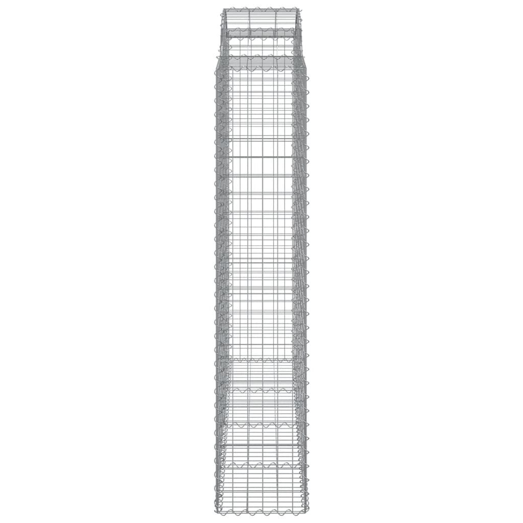 Gabionkurver buede 8 stk 200x50x200/220 cm galvanisert jern