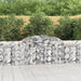 Gabionkurver buede 3 stk 300x30x80/100 cm galvanisert jern