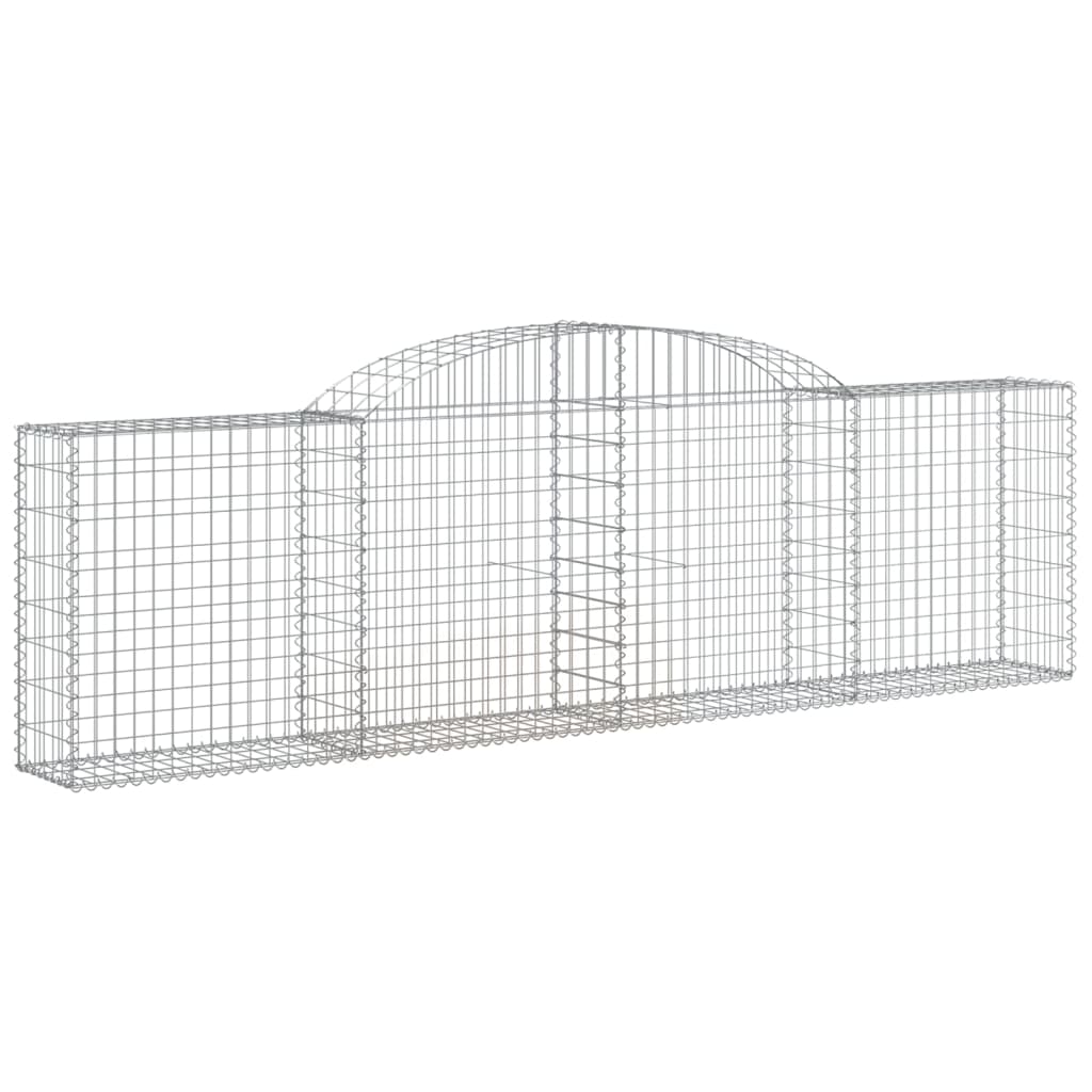 Gabionkurver buede 13 stk 300x30x80/100 cm galvanisert jern