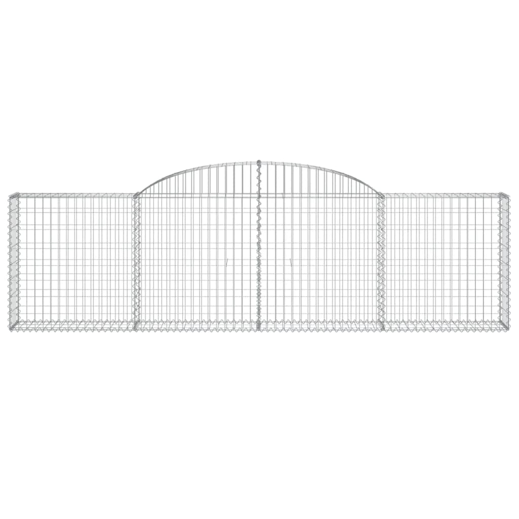 Gabionkurver buede 13 stk 300x30x80/100 cm galvanisert jern