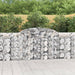 Gabionkurver buede 30 stk 300x30x100/120 cm galvanisert jern