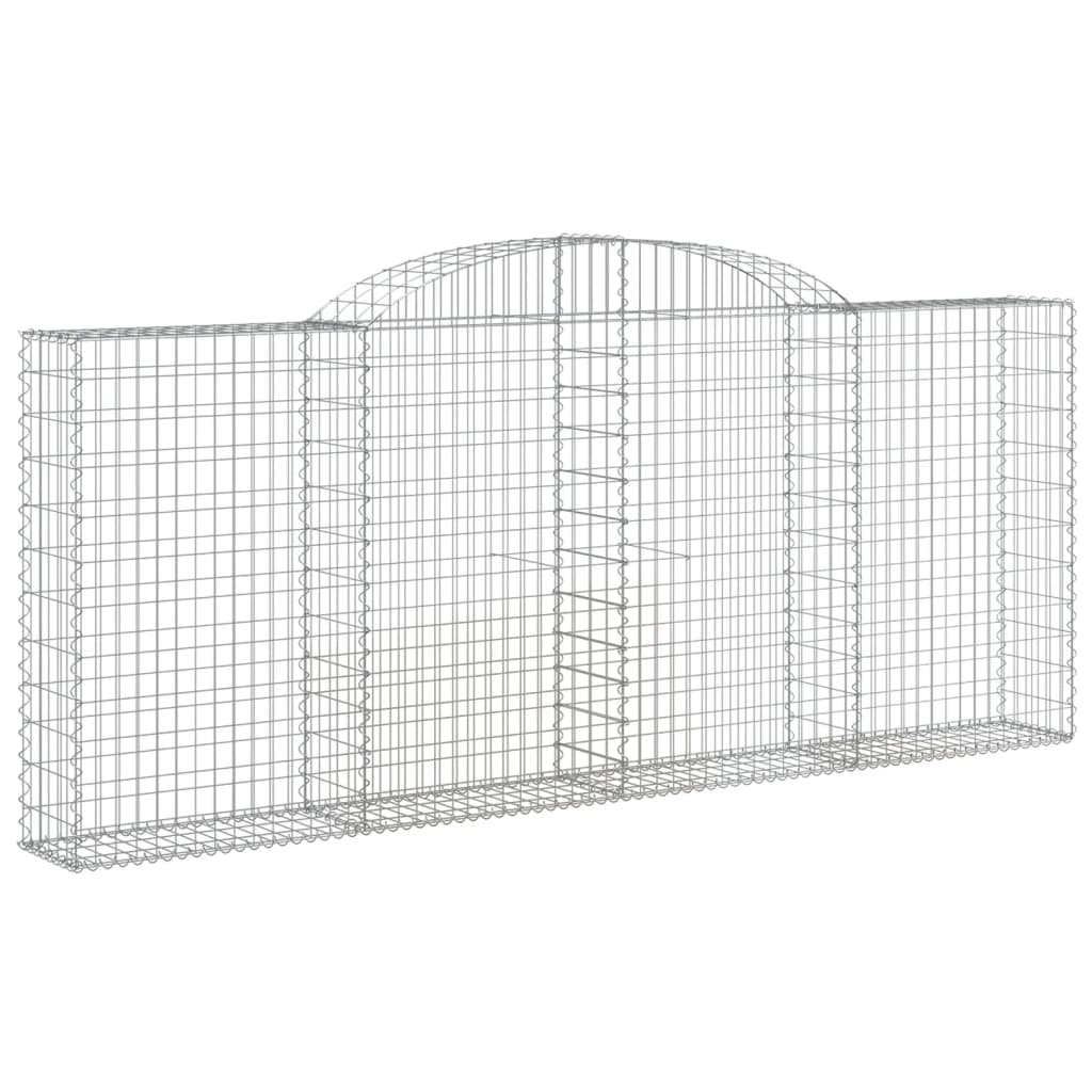 Gabionkurver buede 20 stk 300x30x120/140 cm galvanisert jern