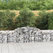 Gabionkurver buede 12 stk 300x50x60/80 cm galvanisert jern