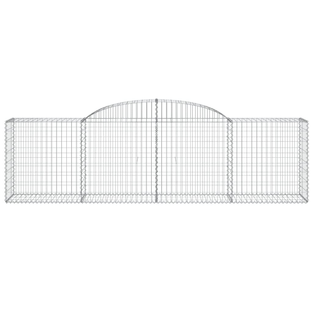 Gabionkurver buede 2 stk 300x50x80/100 cm galvanisert jern