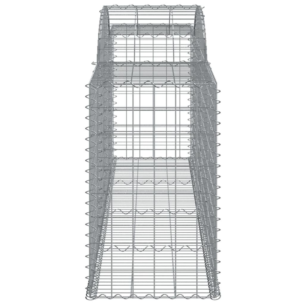 Gabionkurver buede 15 stk 300x50x80/100 cm galvanisert jern