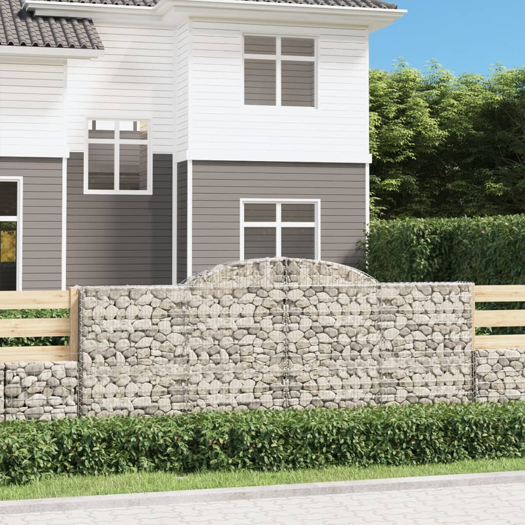 Gabionkurver buede 25 stk 300x50x120/140 cm galvanisert jern