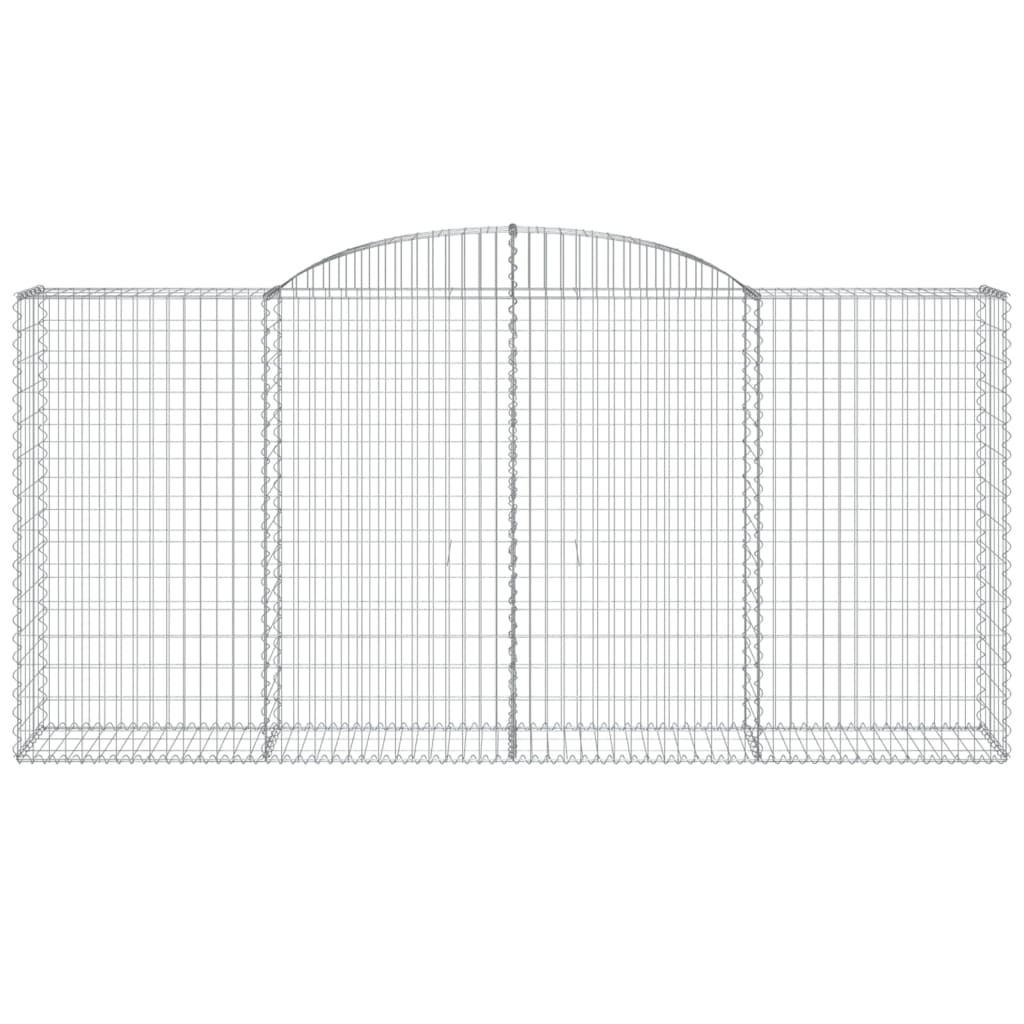 Gabionkurver buede 5 stk 300x50x140/160 cm galvanisert jern