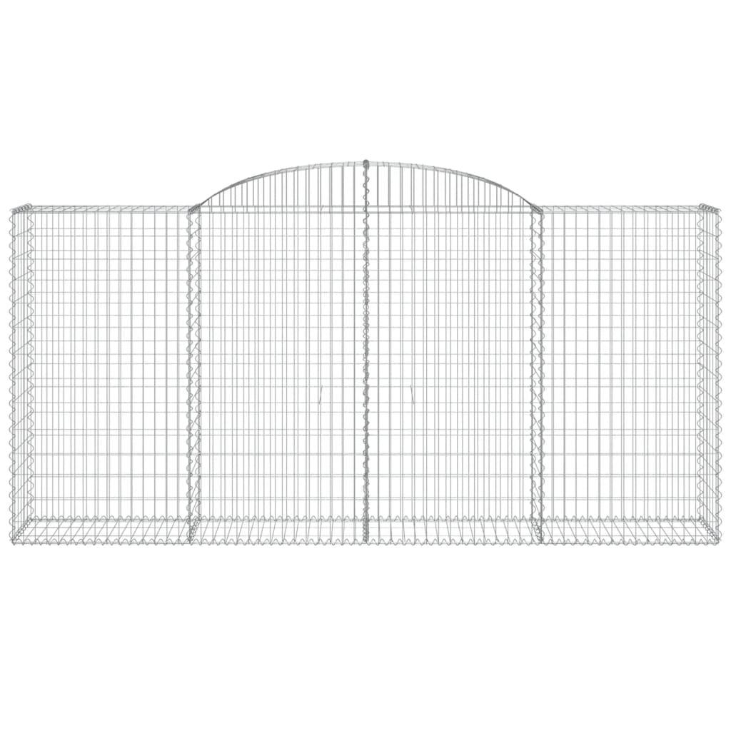 Gabionkurver buede 6 stk 300x50x140/160 cm galvanisert jern