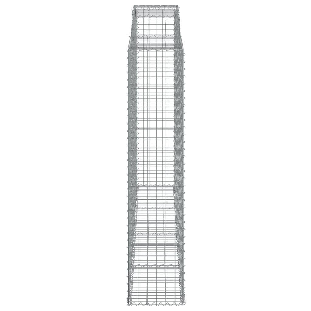 Gabionkurver buede 7 stk 300x50x220/240 cm galvanisert jern