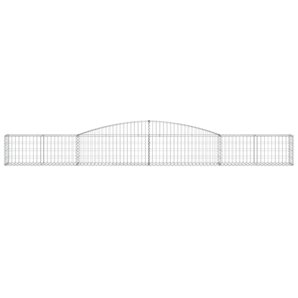Gabionkurver buede 2 stk 400x30x40/60 cm galvanisert jern