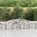 Gabionkurver buede 3 stk 400x30x60/80 cm galvanisert jern