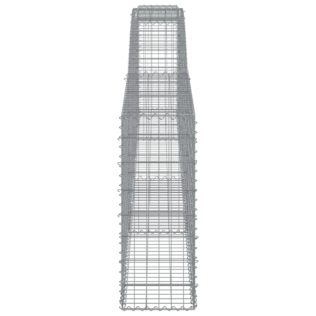 Gabionkurver buede 6 stk 400x30x80/100 cm galvanisert jern