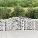Gabionkurver buede 6 stk 400x30x80/100 cm galvanisert jern