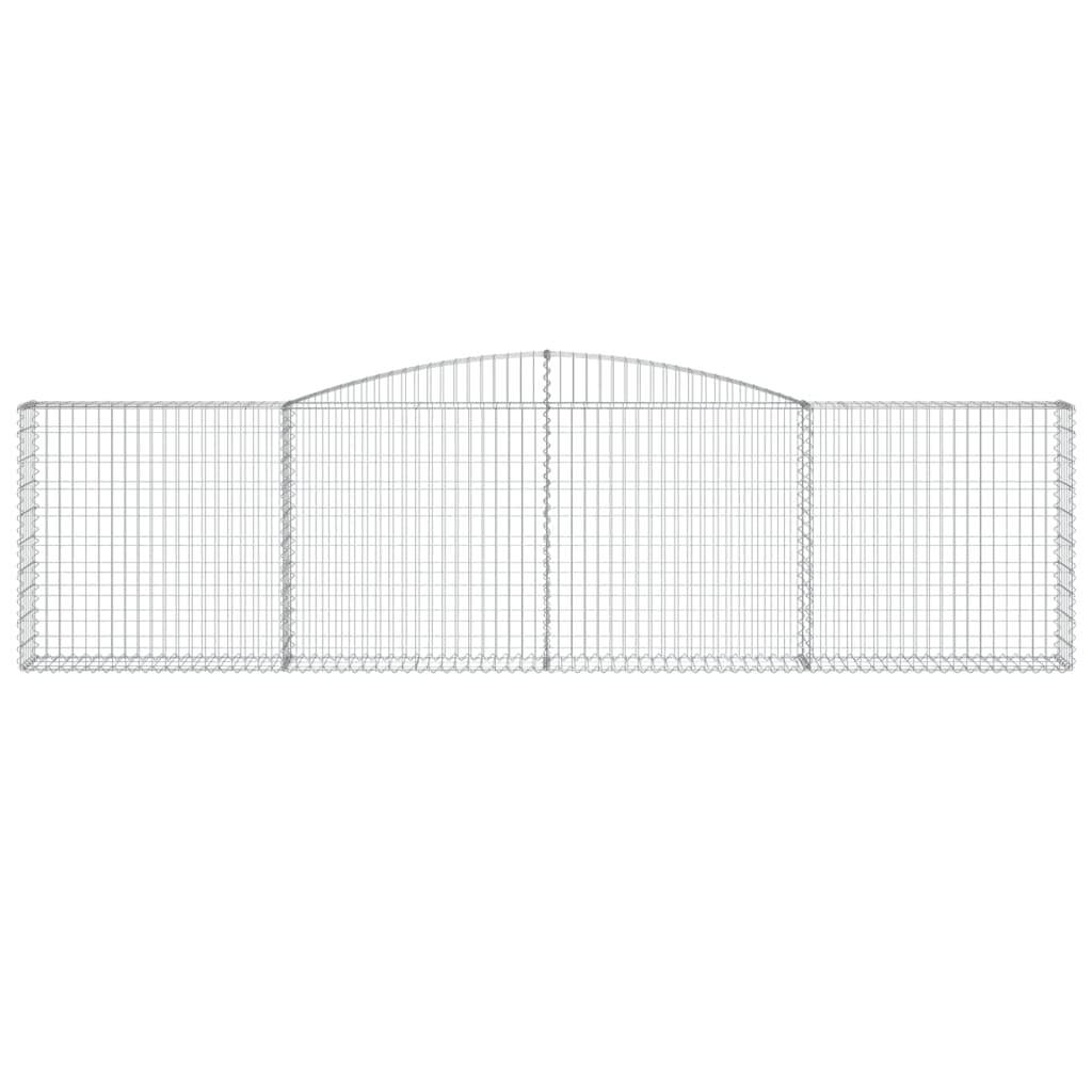 Gabionkurver buede 2 stk 400x30x100/120 cm galvanisert jern