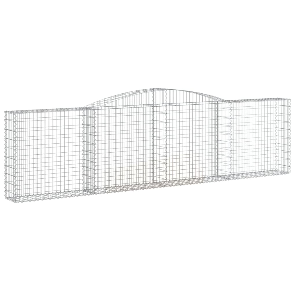 Gabionkurver buede 25 stk 400x30x100/120 cm galvanisert jern