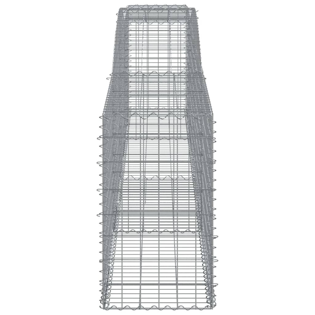 Gabionkurver buede 7 stk 400x50x80/100 cm galvanisert jern