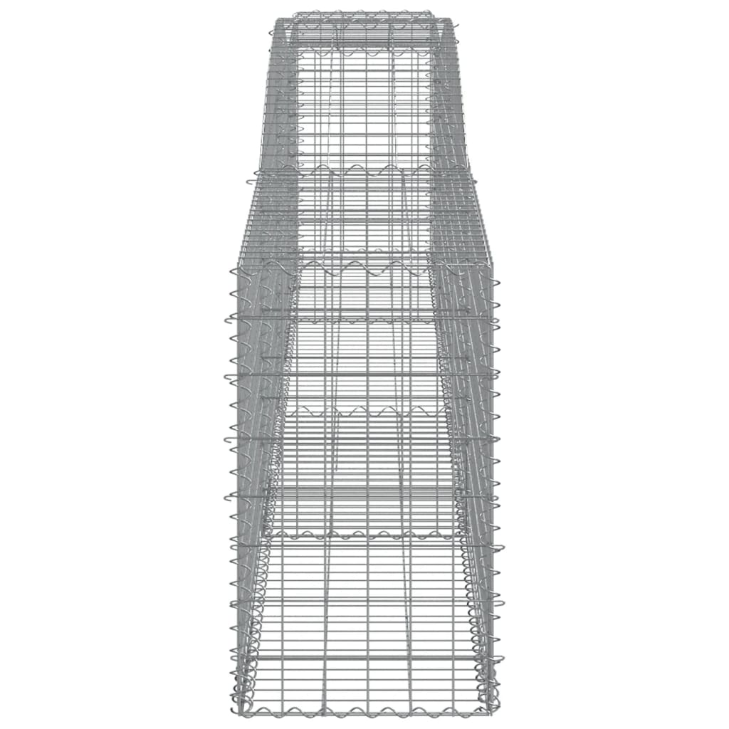 Gabionkurver buede 9 stk 400x50x80/100 cm galvanisert jern
