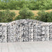 Gabionkurver buede 10 stk 400x50x100/120 cm galvanisert jern