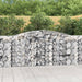 Gabionkurver buede 15 stk 400x50x100/120 cm galvanisert jern