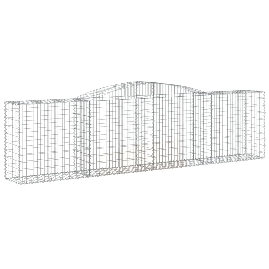 Gabionkurver buede 25 stk 400x50x100/120 cm galvanisert jern