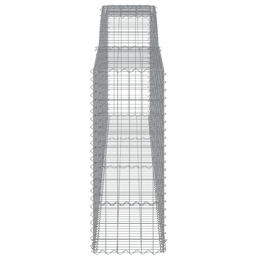 Gabionkurver buede 9 stk 400x50x120/140 cm galvanisert jern