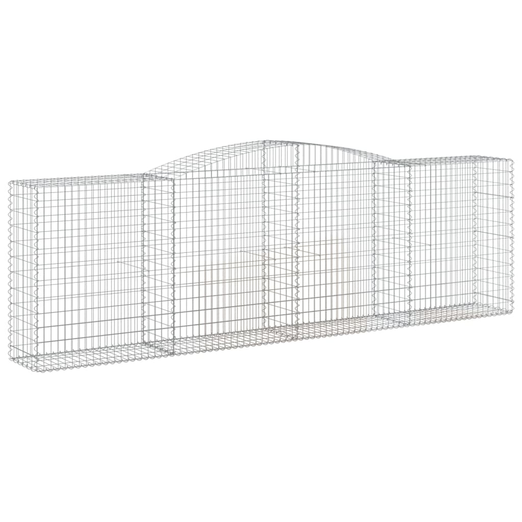 Gabionkurver buede 25 stk 400x50x120/140 cm galvanisert jern