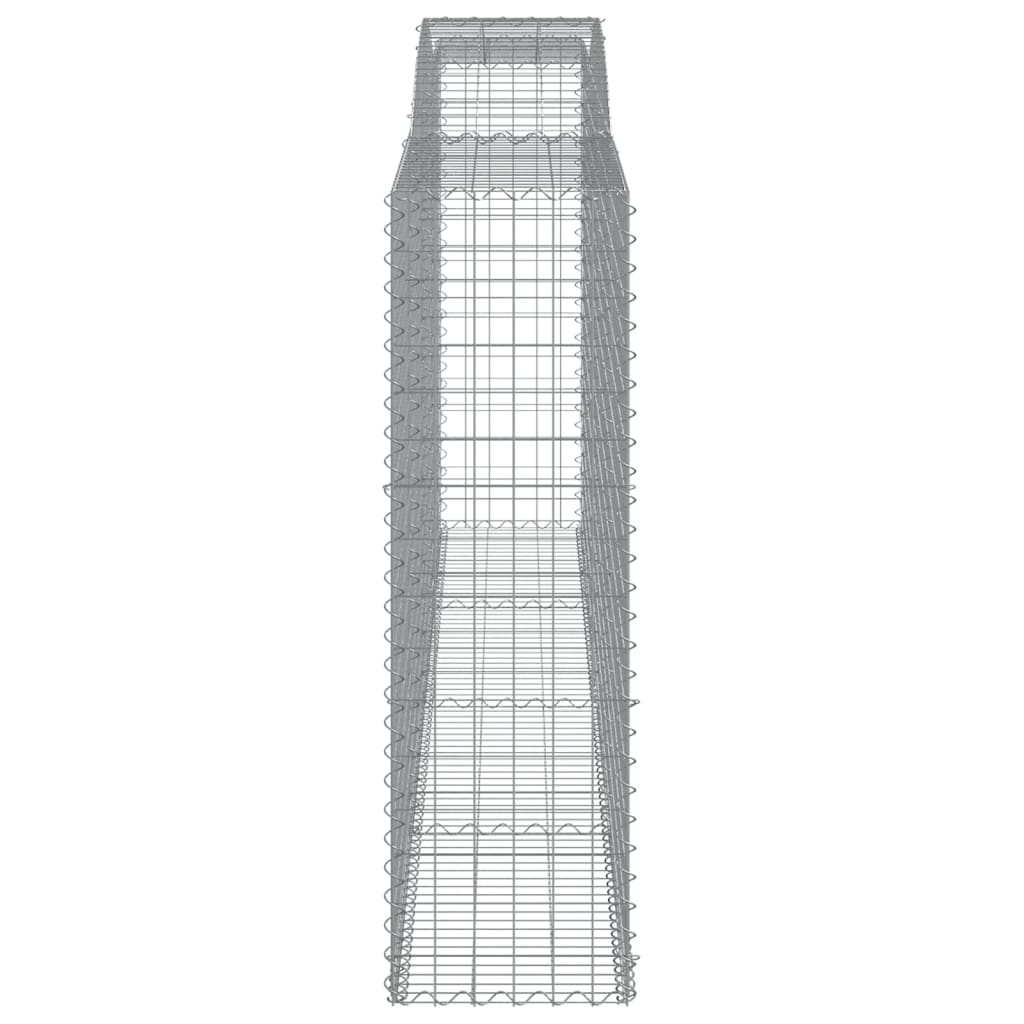 Gabionkurver buede 8 stk 400x50x160/180 cm galvanisert jern