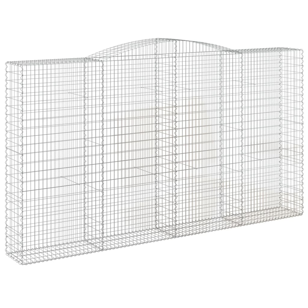 Gabionkurver buede 7 stk 400x50x220/240 cm galvanisert jern