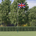 Britisk flagg og stang 6,08 m aluminium