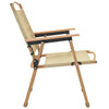 Campingstoler 2 stk beige 54x55x78 cm oxfordstoff