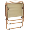 Campingstoler 2 stk beige 54x55x78 cm oxfordstoff
