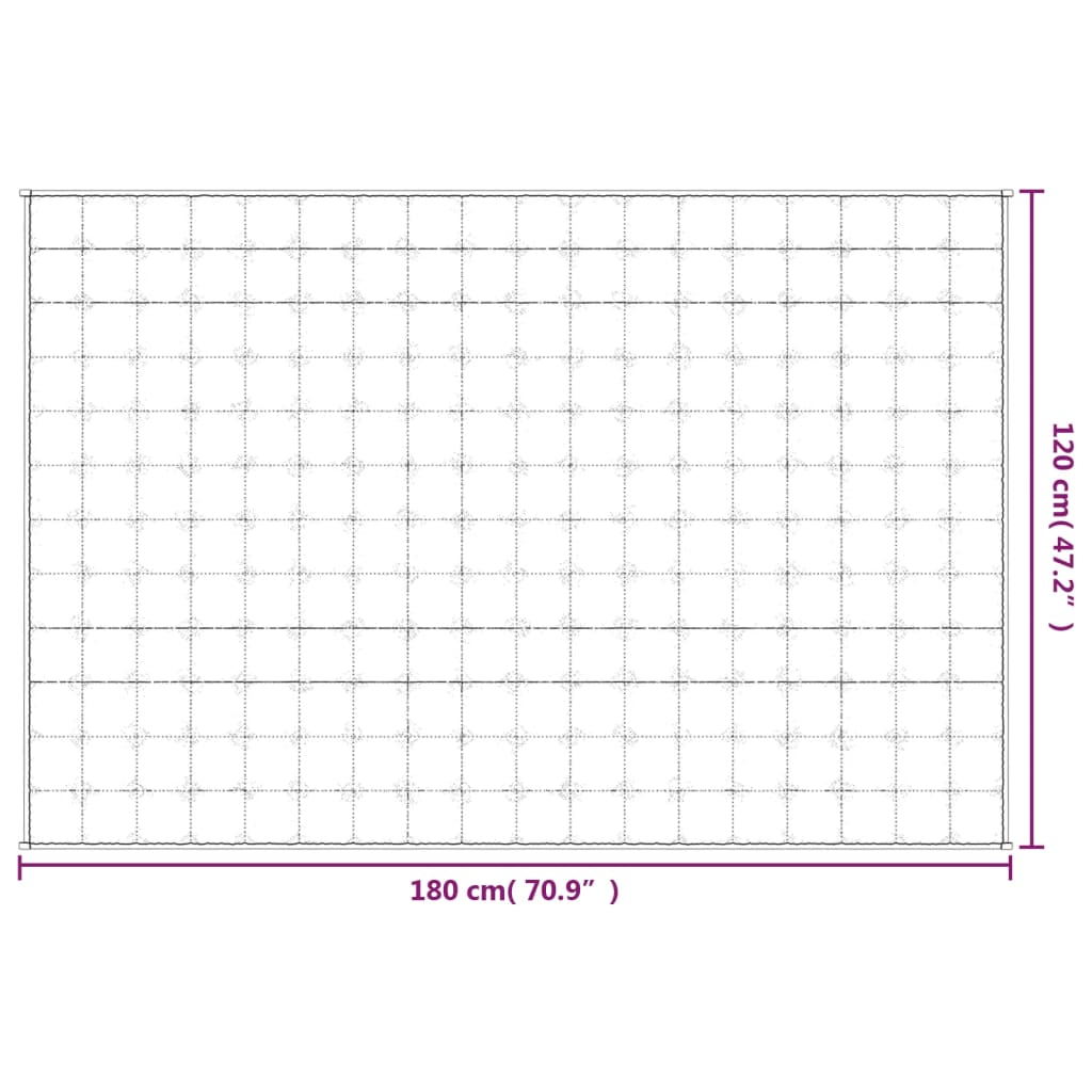 Vektdyne kremhvit 120x180 cm 5 kg stoff