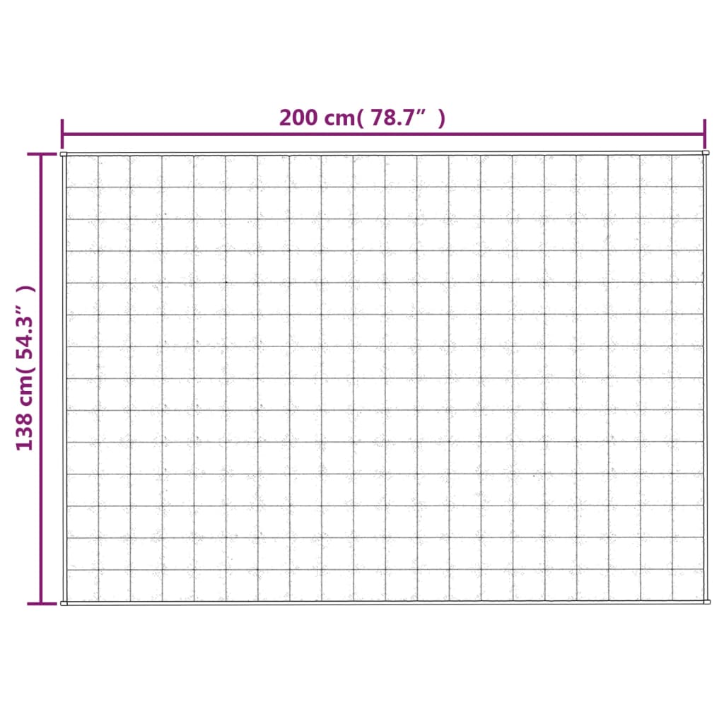 Vektdyne kremhvit 138x200 cm 10 kg stoff