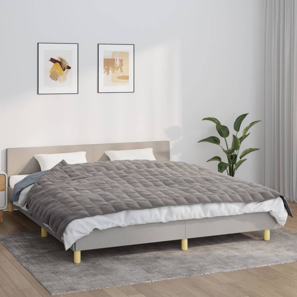 Vektdyne grå 155x220 cm 7 kg stoff