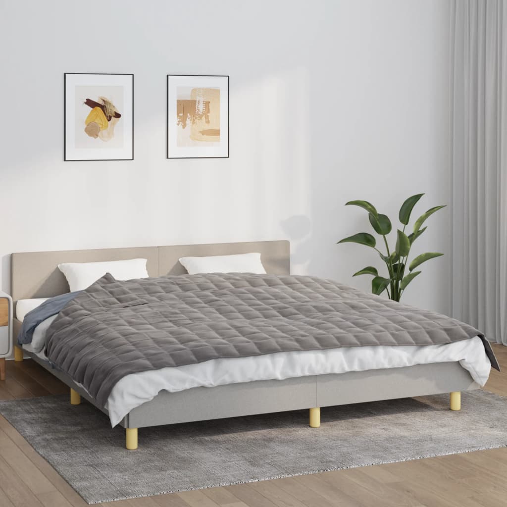 Vektdyne grå 155x220 cm 11 kg stoff
