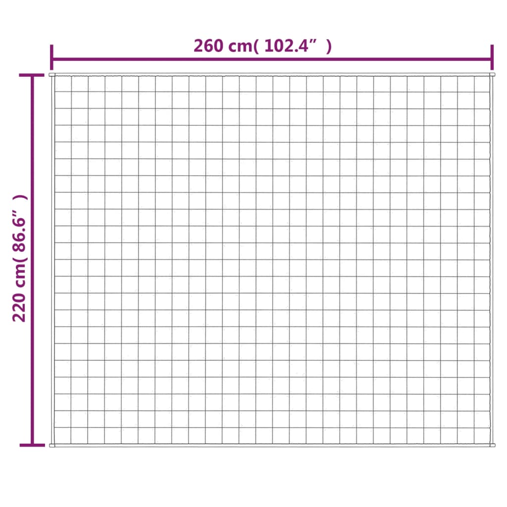 Vektdyne blå 220x260 cm 11 kg stoff