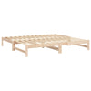 Uttrekkbar dagseng 2x(100x200) cm heltre furu