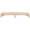 Uttrekkbar dagseng 2x(100x200) cm heltre furu