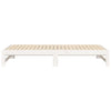 Uttrekkbar dagseng hvit 2x(90x190) cm heltre furu