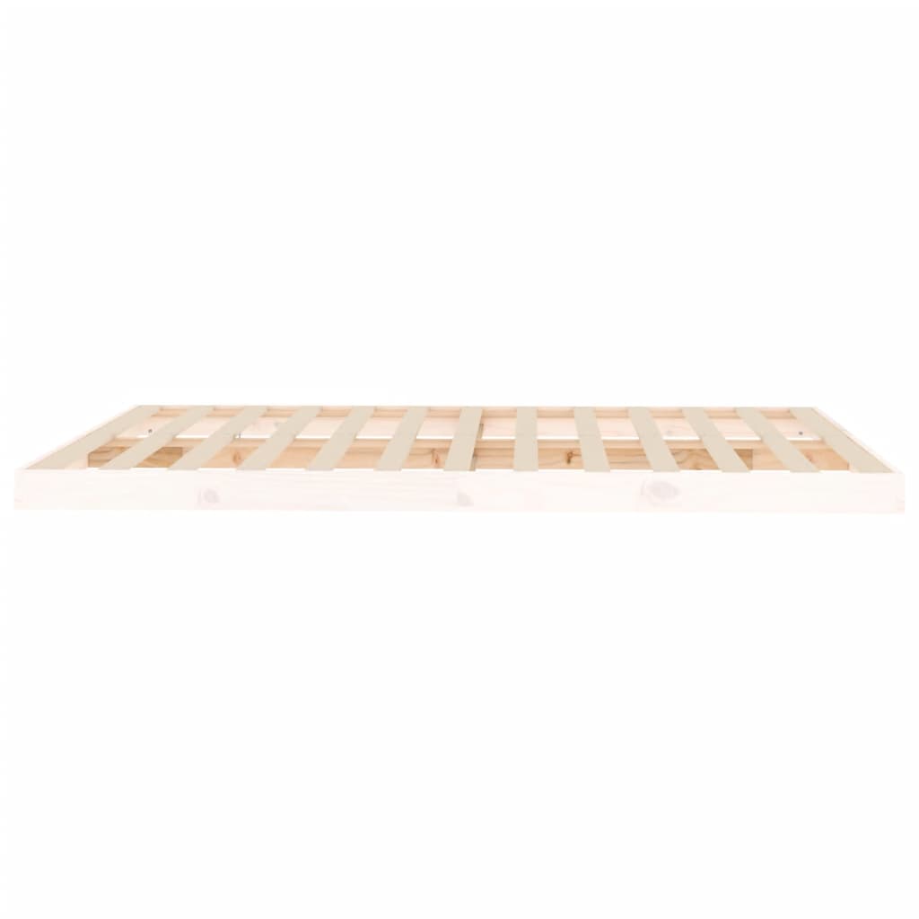 Sengeramme hvit 150x200 cm King Size heltre furu