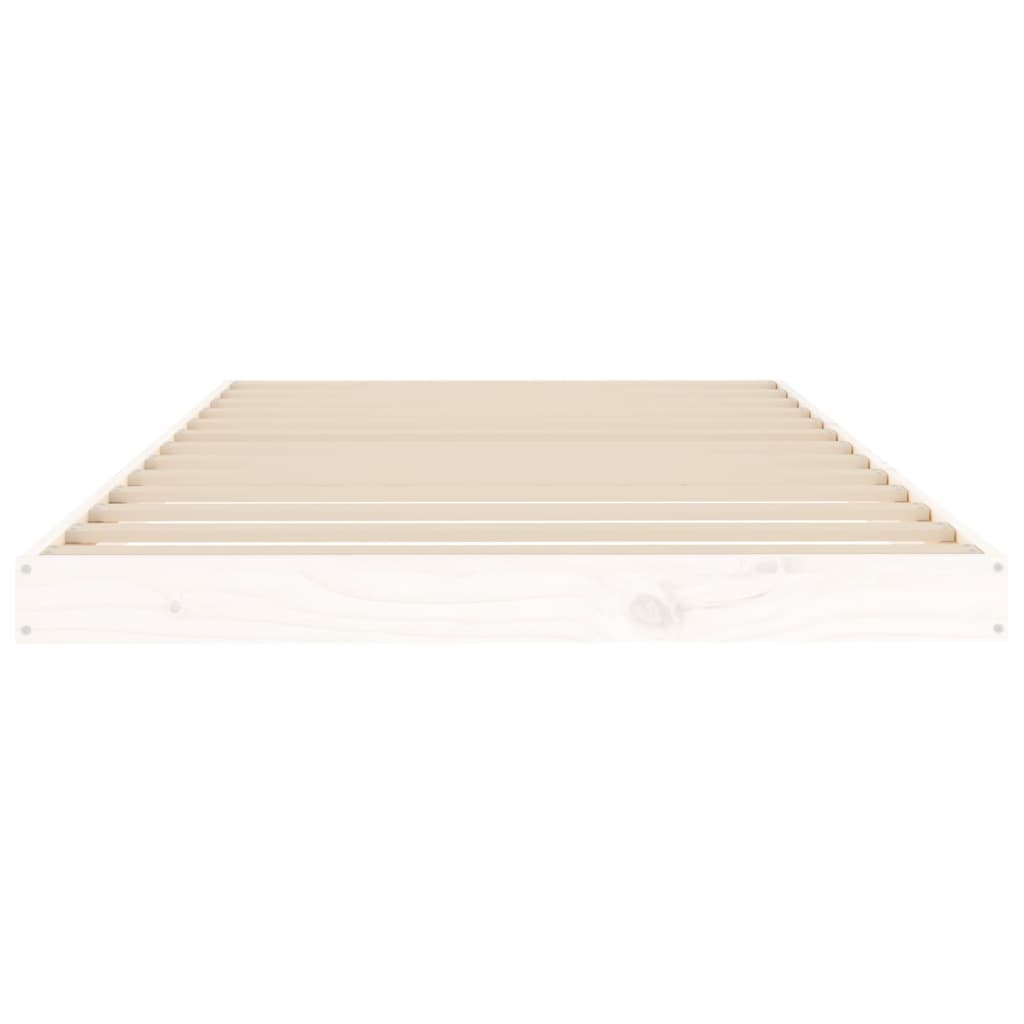 Sengeramme hvit 100x200 cm heltre furu