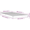 Sengeramme svart 100x200 cm heltre furu