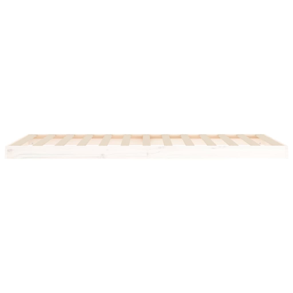 Sengeramme hvit 90x200 cm heltre furu