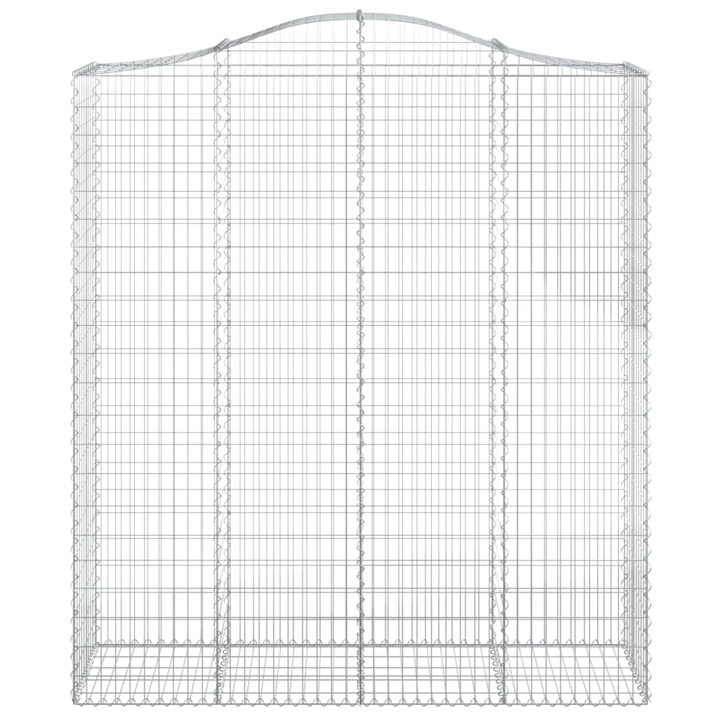 Gabionkurv buet 200x50x220/240 cm galvanisert jern