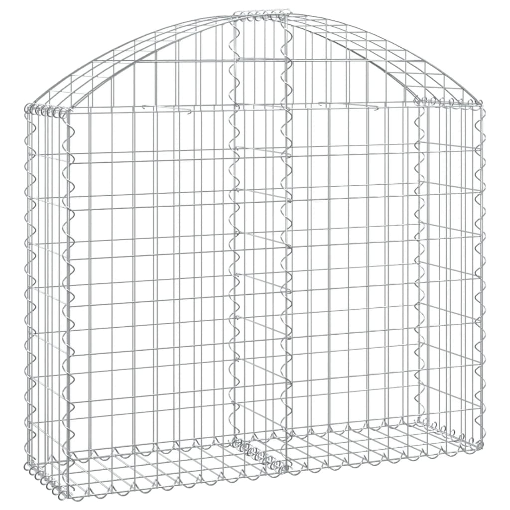 Gabionkurv buet 100x30x80/100 cm galvanisert jern